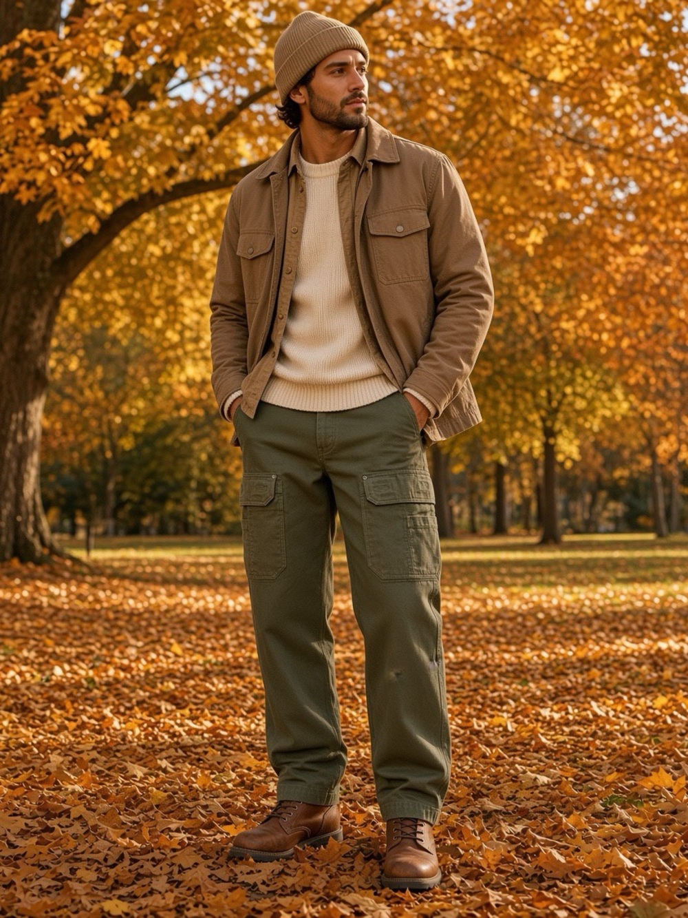 Duluth Trading Co Olive Green Cargo Pants for Men